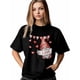 thumbnail image 1 of Camiseta de mujer, camisetas de manga corta, camisetas casuales, camisetas de cuello redondo con gnomo de amor para el Día de San Valentín para mujer, 1 of 8