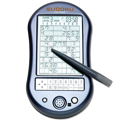 LED Screen Gift Deluxe Sudoku Handheld Game-Electronic Pocket Size Sudoku Game 