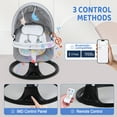 thumbnail image 5 of Happydeer Rocking Stool, Electric Rocking Chair with Intelligent Induction System and Safety Harness, Remote Control Bluetooth-compatible Adjustable Backrest and Timer, 5 of 8