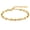 Gold, variant on 5MM Coffee Beans Bracelet for Women Stainless Steel Simple Hollow Geometric Chain Gold