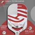 thumbnail image 4 of Palette de Pickleball T700 Pressée à Chaud, une Pièce, Imprimée UV, Fini Mat, Rouge, Paquet Simple, 4 of 12