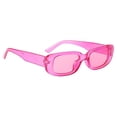 thumbnail image 2 of Guardurnaity Gafas de sol unisex lisas multicolores Gafas de sol Decoración de mano Gafas de mujer Gafas clásicas modernas a juego Lentes Púrpura y rosa, 2 of 6