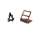 thumbnail image 1 of Figura decorativa de escritorio con soporte para control remoto, organizador de teléfono y estuche de madera. Escultura abstracta ideal para regalar,, 1 of 8