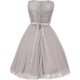 thumbnail image 2 of Big Girls' Sparkling Sequin Lace Double Chiffon Flowers Girls Dresses Silver 10 (C12CC12), 2 of 3