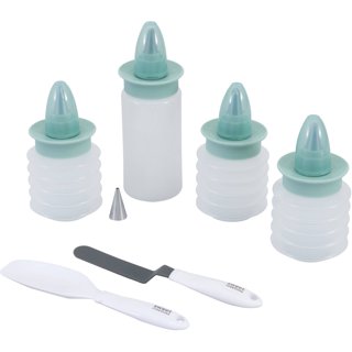 Professional Cupcake Decorating Tools - Bring Your Sweet Creations to Life,  7 Icing Nozzles, 3 Cream Scrapers 