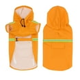 thumbnail image 1 of Impermeables para perros grandes con capucha y tira reflectante, chaqueta impermeable tipo poncho., 1 of 6