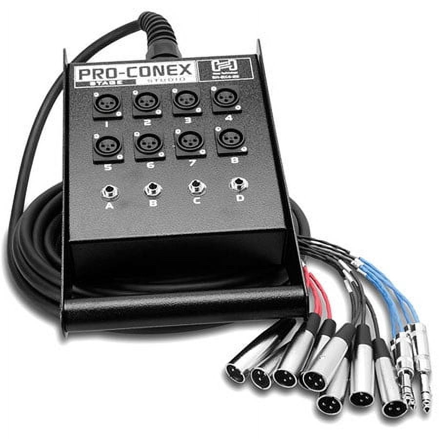 Hosa Technology 25' Stage Box Snake with 8 3-Pin XLR Send and 4 1/4" TRS Return Channels