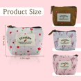 thumbnail image 3 of Small Coin Purse, 4 Pack of Cute Patterns Canvas Coin Purse with Smooth Zip Mini Wallet for Storing Coin, Credit Card, ID Card, Keys, Lipstick, 3 of 8