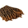 thumbnail image 2 of Onedor 3 Bundles/Lot 8 Inch Short Spring Twist Crochet Braids Bomb Twist Crochet Hair, Afro Kinky Curly Crochet Braids Synthetic Hair Extensions for Hair Braiding, 2 of 4