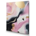 thumbnail image 2 of Designart "Pink And Gold Marble Symphony II" Abstract Marble Wall Art Living Room, 2 of 5