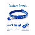 thumbnail image 4 of Cute Dog Paw Print Collar and Leash Set, Adjustable Polypropylene Pet Collar with Bell, Fashionable Leash Set for Small Dogs and Cats, Multi-Color Pet Walking Accessories Set, 4 of 7