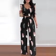 thumbnail image 1 of Ensembles Courts pour Femmes 2 Pcs Mode Été Col Rond Imprimé Décontracté Sans Manches + Pantalon, 1 of 6