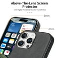 thumbnail image 3 of Dteck Case for iPhone 15,Slim Premium Canvas Grain PU Leather,Soft TPU Bumper,Non-Slip Anti-Scratch Shock-Absorbent,Protective Phone Cover for iPhone 15,Black, 3 of 8