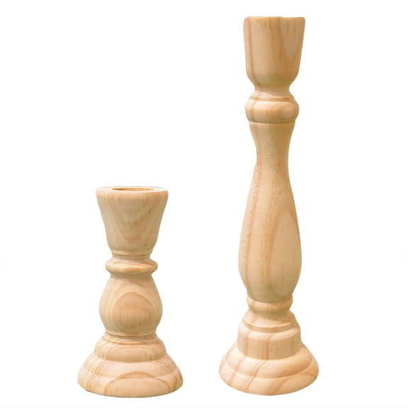 GASTROPOD 2026 New Candle Holder Wooden Candle Holders Candlestick Ornament Candle Sticks Holder Decor for Home Decor Dining Table Wedding Party Shape7