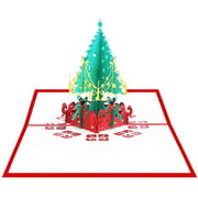 Christmas Tree Pop Up Cards Christmas Tree 3D Stereo Greeting Card Xmas Tree Christmas Card 3D Pop Up Tree Box Tree Greeting Card Greeting Cards for Family Friends