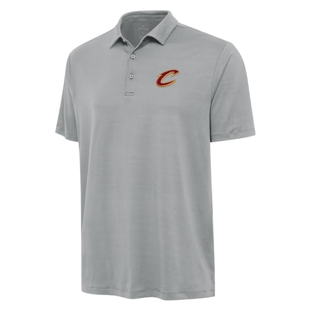 Men's Antigua Gray Cleveland Cavaliers Reprocess Polo
