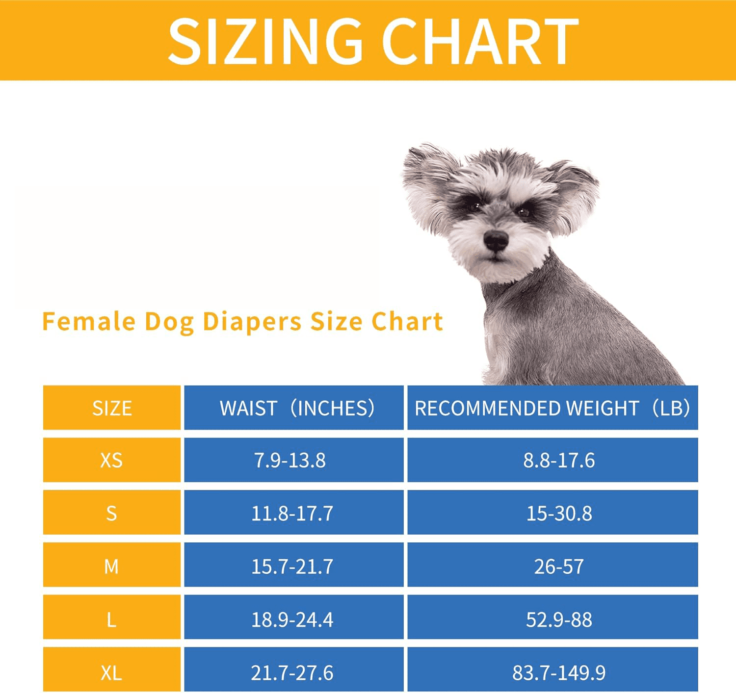 Dog Diapers, Washable Dog Period Diapers Cover, Adjustable Reusable Female Dog Diapers  for Heat, Period, Incontinence. Doggie Princess Dress   ( Large Size, 3 Packs)