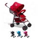 thumbnail image 1 of Carriola de bastón The Baby Shop compacta,frenos,arnés,8 llantas Rojo, 1 of 6