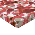 thumbnail image 4 of Ambesonne Abstract Boho Fitted Sheet, Dreamy Geometric Art, King Size, Dark Coral Pale Khaki, 4 of 5