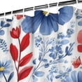 thumbnail image 3 of Pioneer Flower Floral Print Pattern Shower Curtain 72"x72" ,Bathroom Decorative Shower Curtains Set with 12 Hooks,Modern Waterproof Washable Shower Curtain, 3 of 6