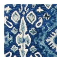 thumbnail image 3 of SAFAVIEH Aspen Isaiah Floral Bordered Wool Runner Rug, Navy/Beige, 2'3" x 7', 3 of 8