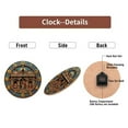 thumbnail image 7 of Indian Temple Wall Clock Decorative  Antique Style 10-Inch Silent Wooden Wall Clock, Battery Operated (AA Batteries Not Included), Artistic Home Decor, 7 of 7