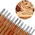 thumbnail image 4 of Coofit 12PCS Wood Carving Tool Set Professional DIY Woodworking Tool with Sharpener, 4 of 10