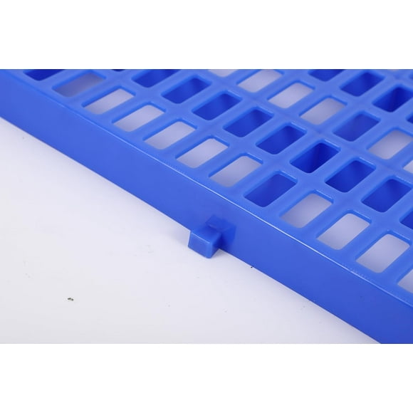 EastVita 6 Pcs Palette en Plastique, Palettes de Plancher Épissables, Capacité de 1100 Lb par Pc, Palettes de Ventilation à Grille Imperméables et Respirantes pour Usage Quotidien, Atelier, Garage, Marché (18 X 26 X 18 Pouces)