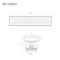 thumbnail image 2 of Voltaire 18" Stainless Steel Linear Shower Drain in Matte Black, 2 of 4