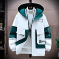 thumbnail image 4 of 2023 Autumn/Winter New Fashion Trend Hooded Jacket Men‘s Casual Loose Comfort Plus Fleece Thickened Warm High Quality Coat M-4XL, 4 of 7