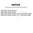 thumbnail image 2 of Transit Auto Front Coated Disc Brake Rotors and Semi-Metallic Pads Kit for Car Toyota Tundra Sequoia KGF-100231, 2 of 11
