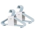 thumbnail image 1 of Paja de trigo Hangers 3 Sprouts de plástico, paquete de 30 unidades, para ropa infantil, 1 of 8