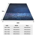 thumbnail image 5 of Bingfone Retro Blue Glitter Print Flannel Fleece Blanket Throw Blanket For Bed,Sofa,Couch,Travel,Camping(80"X60"), 5 of 9