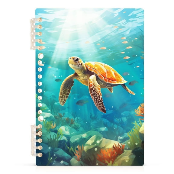 Spiral Journal Notebook Sea Turtle College Ruled Notebook 8.3" x 5.7" A5 Lined Thick Paper Page