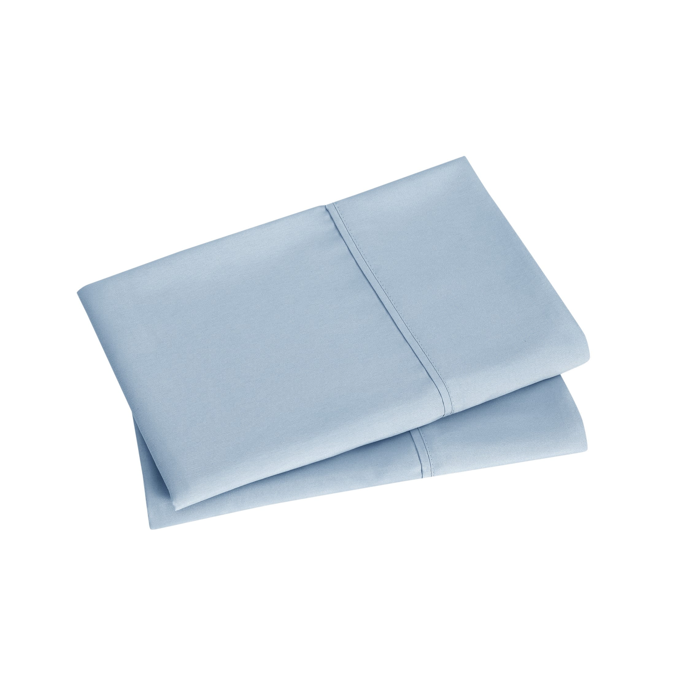 Mainstays Super Soft Brushed Microfiber Pillowcase Set, Placid Blue, Standard/Queen, 2 Piece