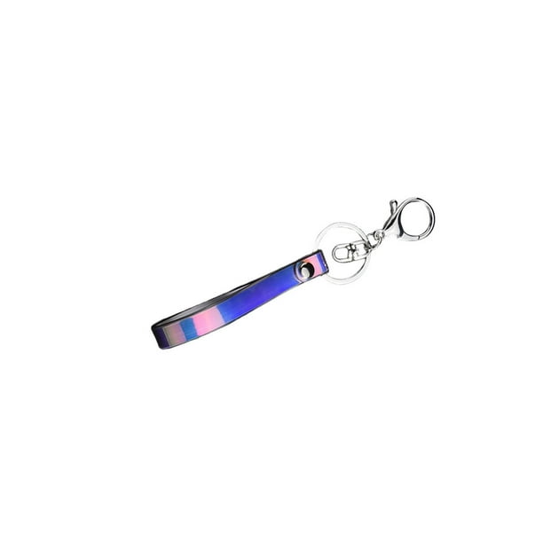 Llavero de PVC Minnieouse decorativo inodoro para bolso brillante colgante para teléfono inteligente Negro