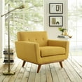 thumbnail image 5 of Armchair Accent Chair, Orange, Fabric, Living Kitchen Cafe Bistro Hospitality Restaurant, Modern Contemporary HB32525, 5 of 5