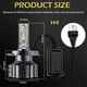 thumbnail image 4 of -braveway 3000k+4300k+6000k H4 Led Headlight For Car Lamps H4 Led Canbus Bi-led H4 Light Bulbs 12v 12000lm 3 Colors White Yellow, 4 of 4