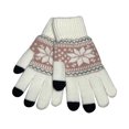 thumbnail image 1 of Gants pour Femmes, Couche Décontractée Flocon de Neige Tricot Poignet Chaud Mitaines Épaisses, Gants pour Femmes, 1 of 5