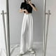 thumbnail image 2 of Pantalones de traje blancos para mujer, pantalones holgados rectos de verano, ajustados, de talla grande, con cintura alta, drapeados, informales, con fregado hasta el suelo, pantalones de pierna, 2 of 4