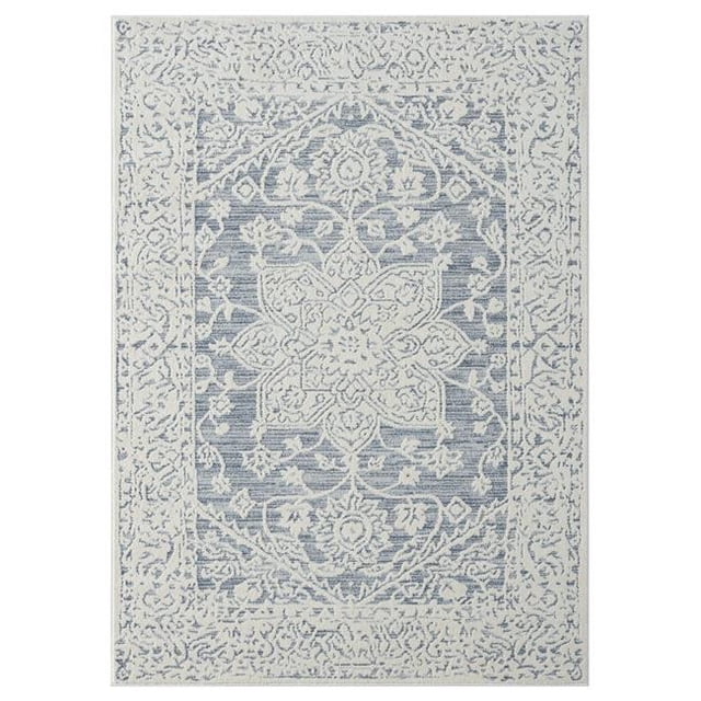 United Weavers 2900 60160 24 2 ft. x 3 in. Santa Barbara Star Rectangle Power Loomed Rug, Blue