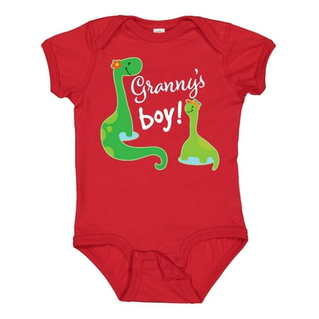 

Inktastic Granny Boy Grandson Dinosaur Boys Baby Bodysuit