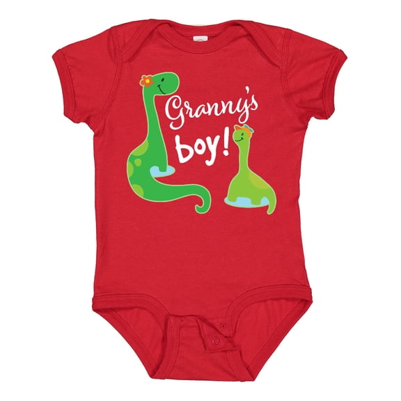 Inktastic Granny Boy Grandson Dinosaur Boys Baby Bodysuit