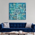 thumbnail image 3 of Great Big Canvas "Mandala in Blue I"  by Danhui Nai Pale Blue Dark Blue contemporary  Wrapped Canvas Print Wall Artwork, 3 of 7