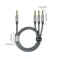 thumbnail image 6 of 3.5mm Nylon Braided Aux Cable 10ft, Audio Auxiliary Input Adapter Male to Male Cord for Headphones, Car, Home Stereos, Speaker, iPhone, iPad, iPod,, 6 of 6