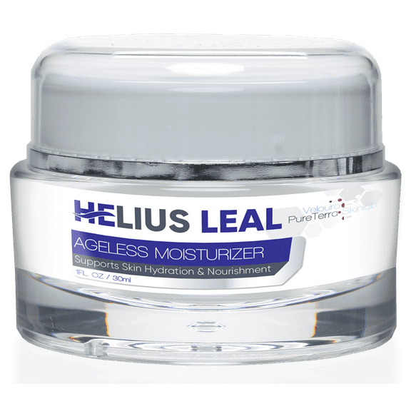 Helius Leal Anti Aging Cream by Veloura PureTerra Skinlab - Ageless Moisturizer - Anti Aging Support for Skin Hydration & Nourishment - Help Reduce the Appearance of Aging - 1oz