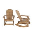 thumbnail image 5 of WestinTrends Tuscany HIPS Outdoor Rocking Adirondack Chair (Set of 2), Teak, 5 of 5