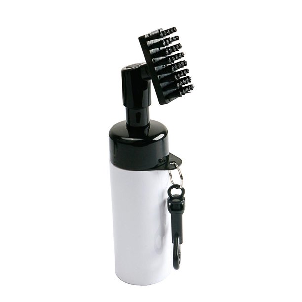 Cepillo para palos de golf Cola Cepillo de limpieza de palos de golf con botella de agua recargable profesional para palos de golf Blanco