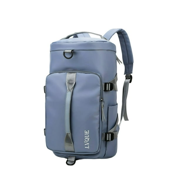 Sac de Sport Imperméable Grande Capacité Fermeture Éclair Bretelle d'Épaule Ajustable Poignée Portable avec Compartiment pour Chaussures Poche Humide Femmes Hommes Sac de Sport Sac à Dos de Voyage pour Activités de Plein Air