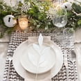 thumbnail image 6 of LQQBOX 20Pcs Artificial Glitter Leaf 13 Inch Christmas Picks and Sprays Christmas Tree Glitter Leaf Picks Christmas Leaves Decoration for Christmas Tree Vase Home Decor,White, 6 of 7